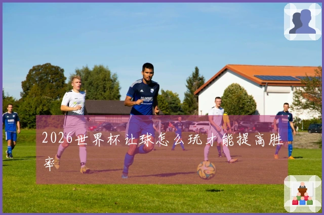 2026世界杯让球怎么玩才能提高胜率